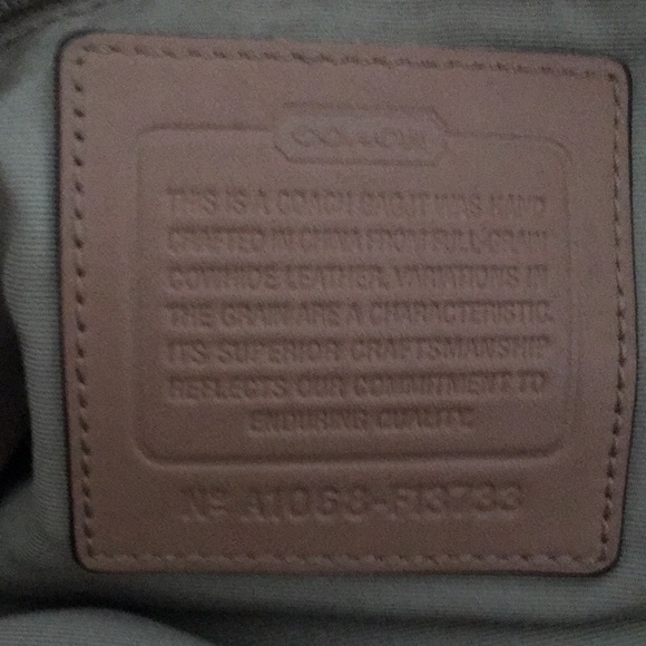 Coach Large Off White Satchel Tote Purse Bag - Picture 6 of 10